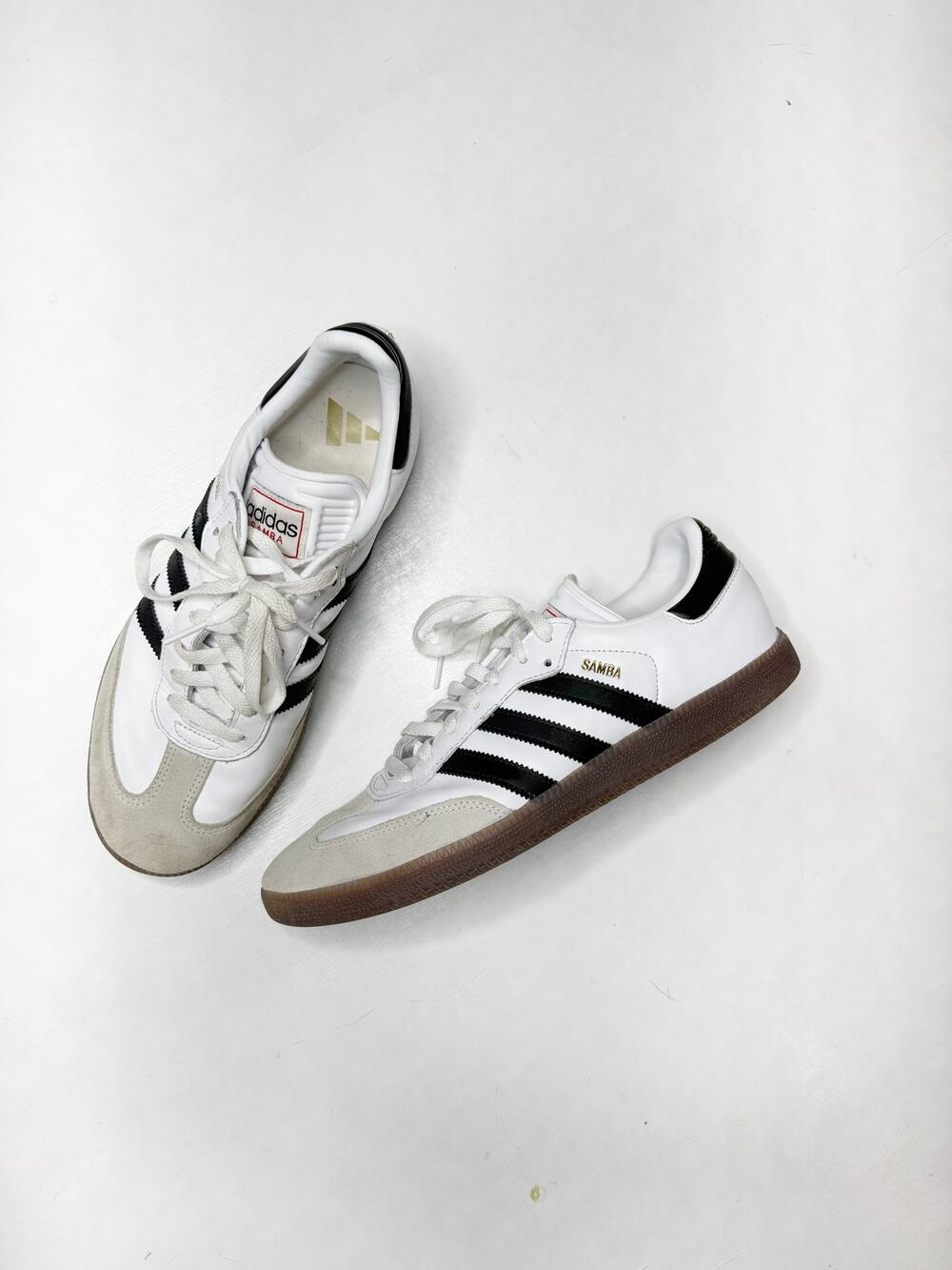 ADIDAS White and Black Sambas